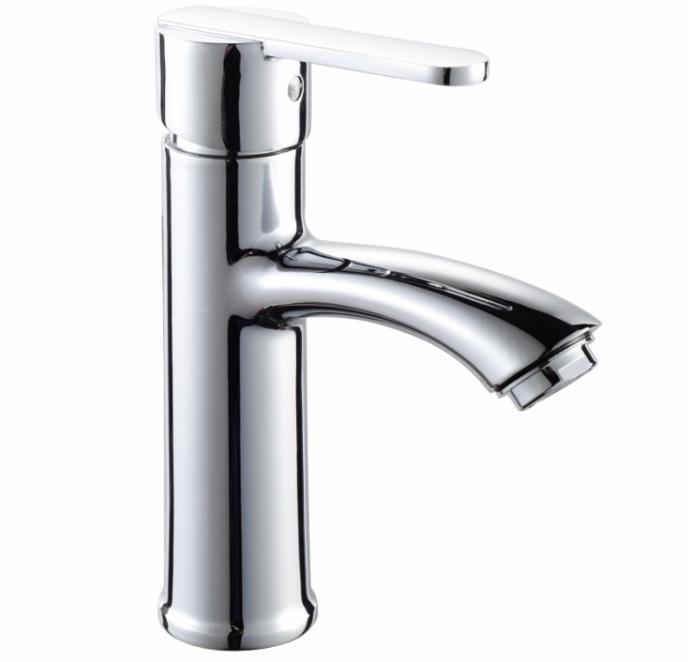 现代单把手家用黄铜水龙头混水器喷嘴水龙头适用于面盆浴缸水槽陶瓷阀芯